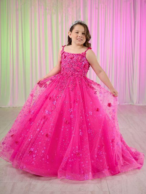 Shocking Pink Pageant Gown