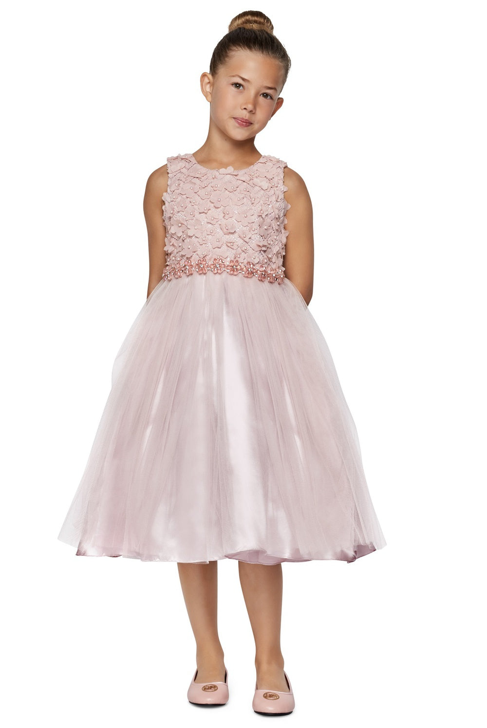Dusty Pink T-Length Dress