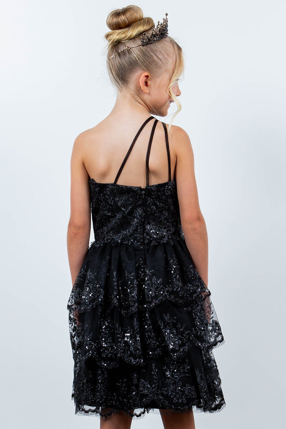 One Shoulder Sequin Party Dress