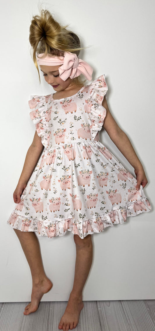 Piglet Petals Dress