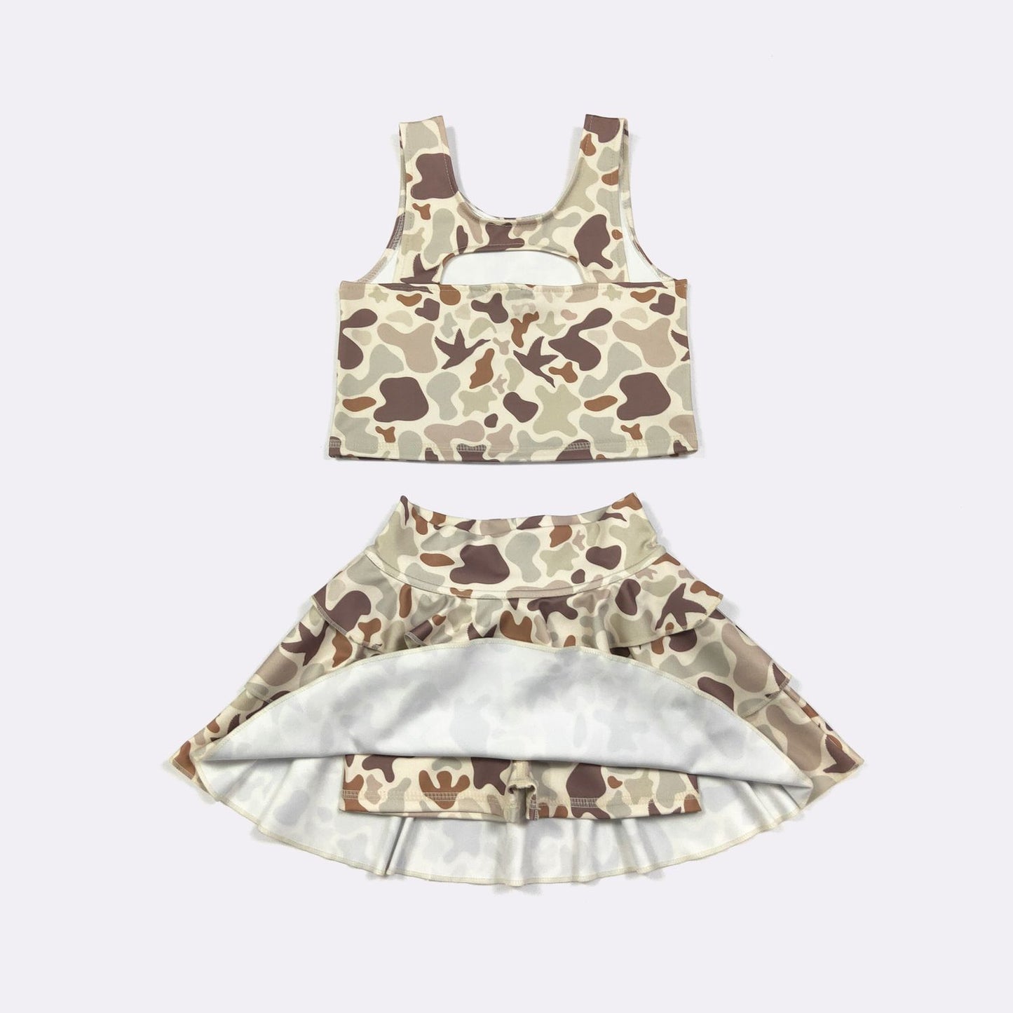 Muted Camo Skort Set