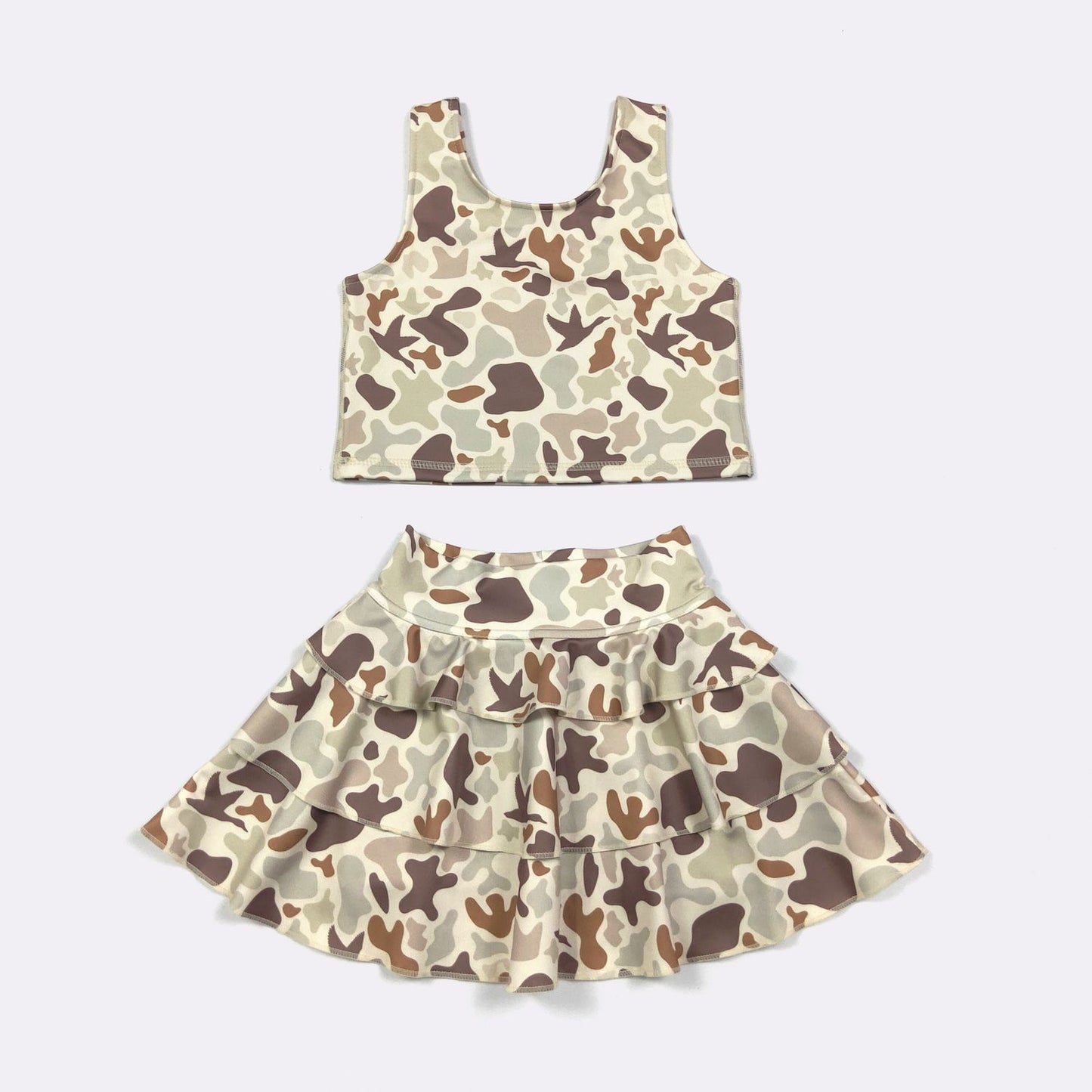Muted Camo Skort Set
