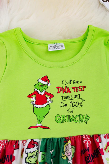 Grinch Ruffle Dress