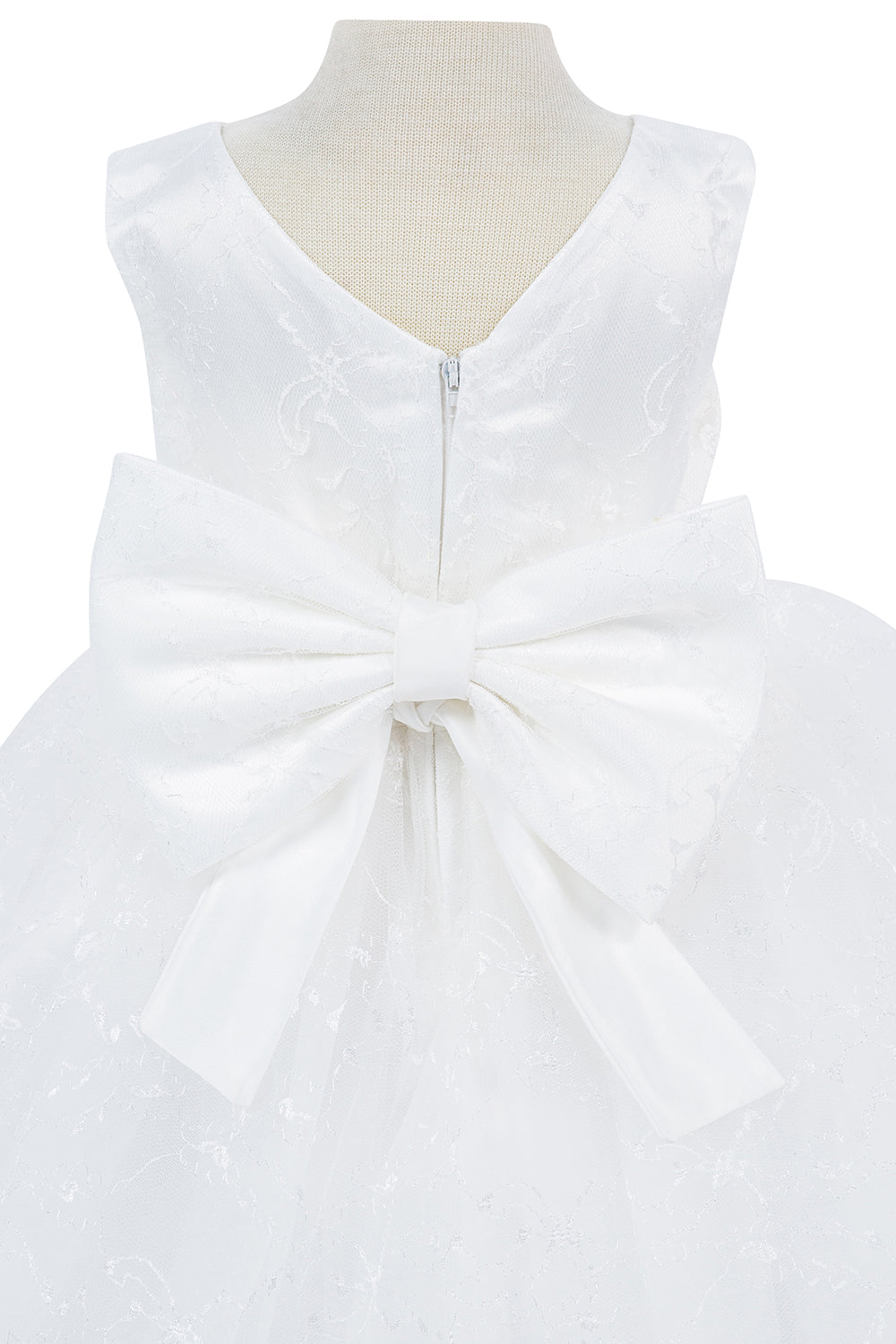 Elegant White Satin Dress