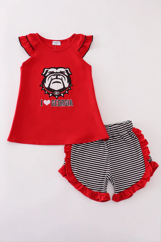 Georgia Ruffle Short Set
