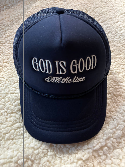 God is Good Navy Cap