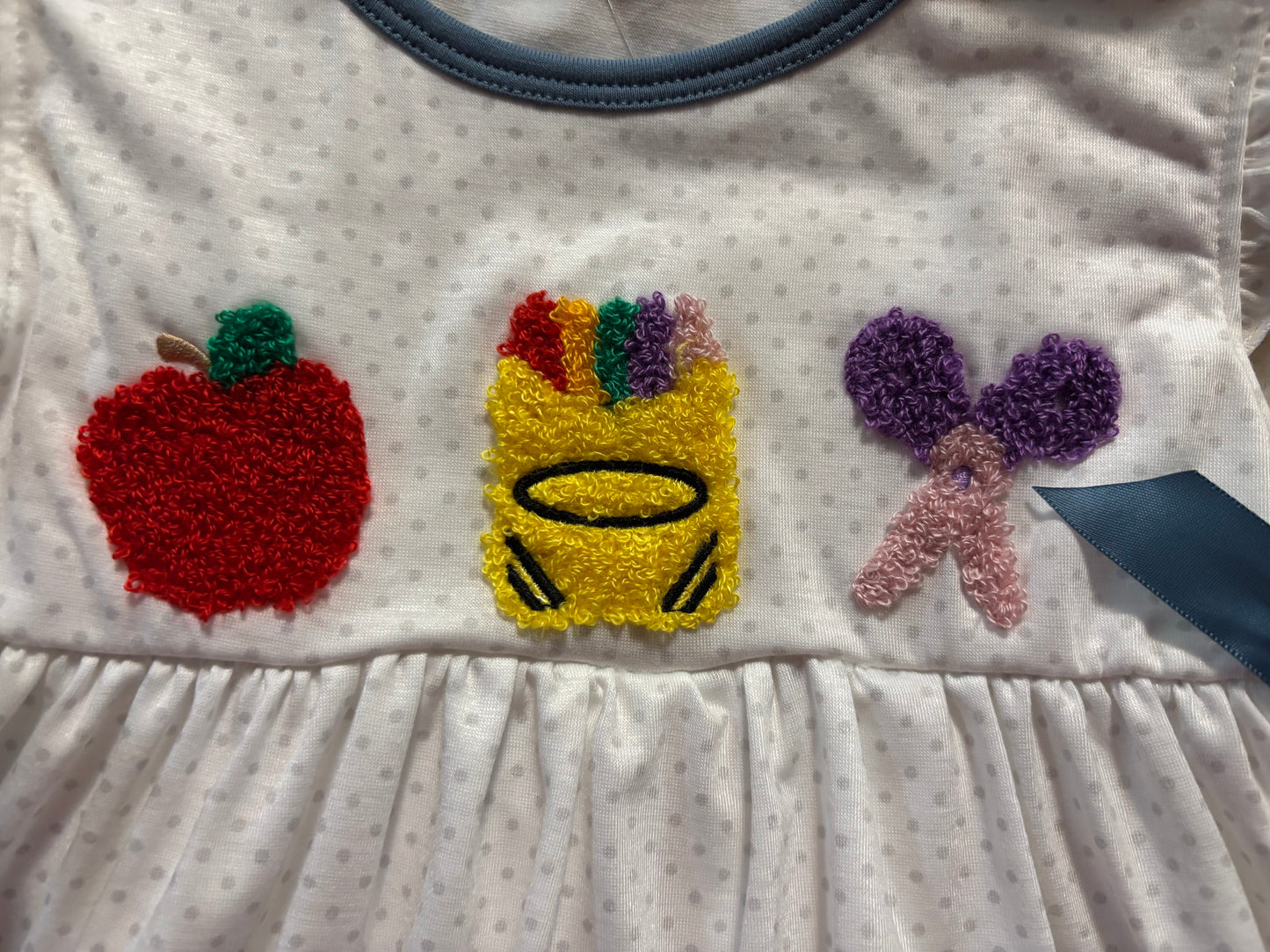 Back to School French Knot Short Set