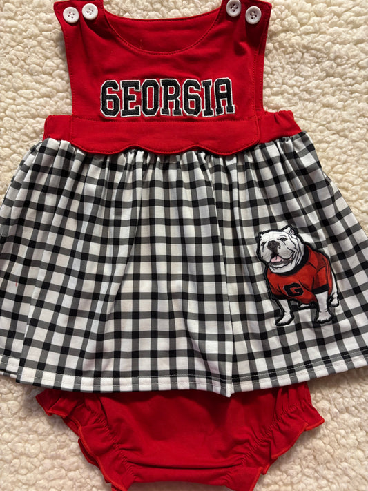 Red/Black Georgia Dress Set