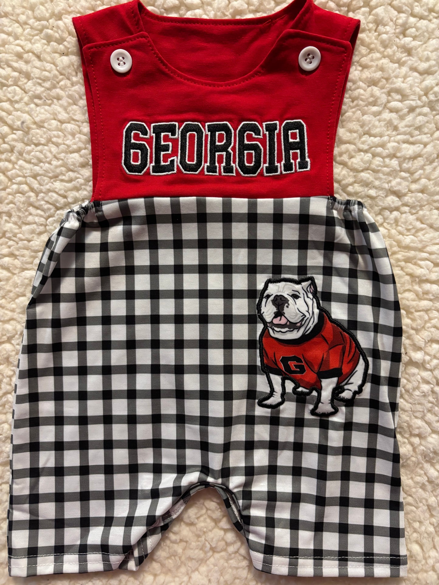 Georgia Bulldog Romper