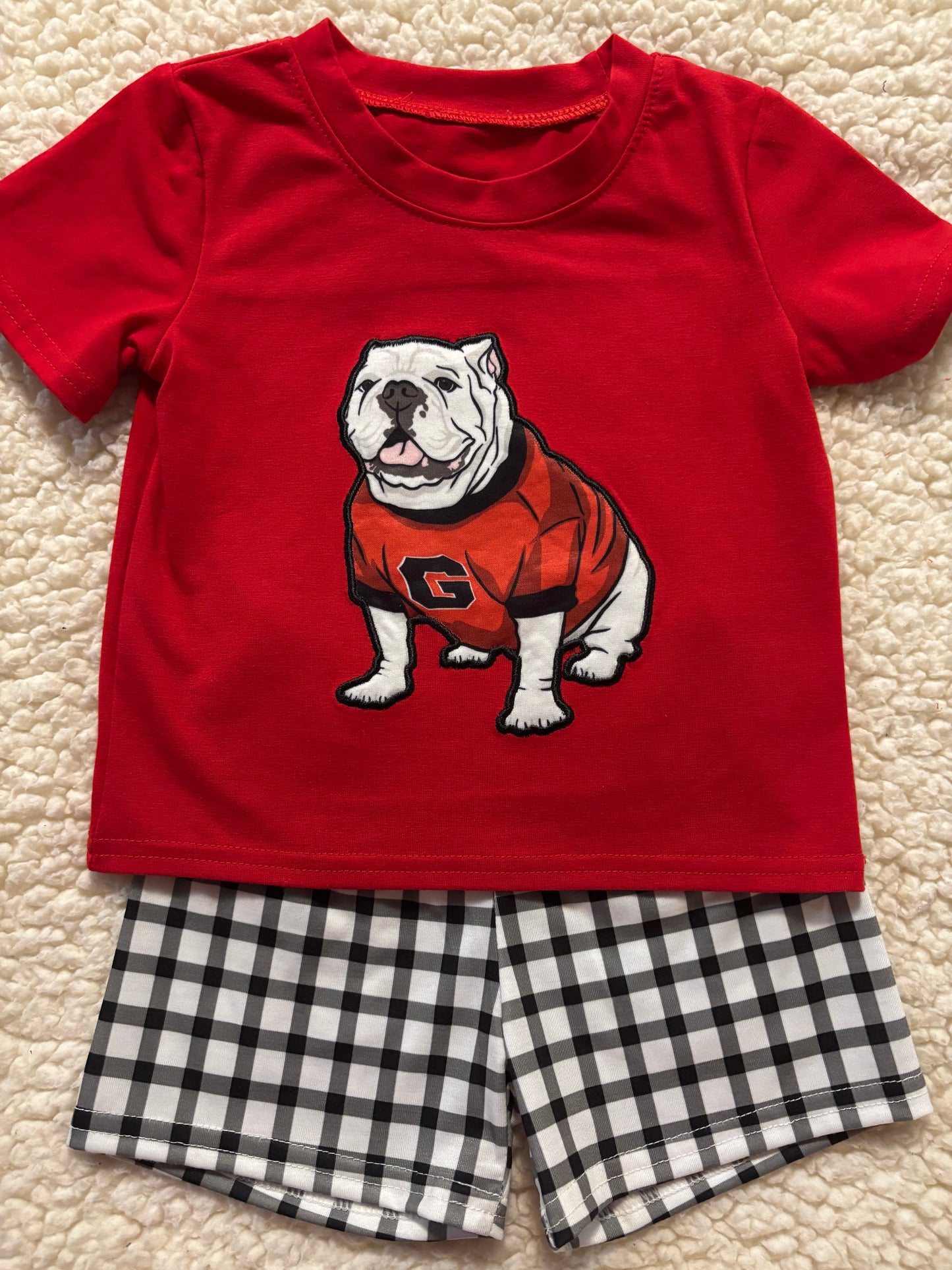 Georgia Bulldog Short Set