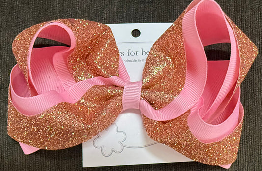 Glitter Overlay Bow
