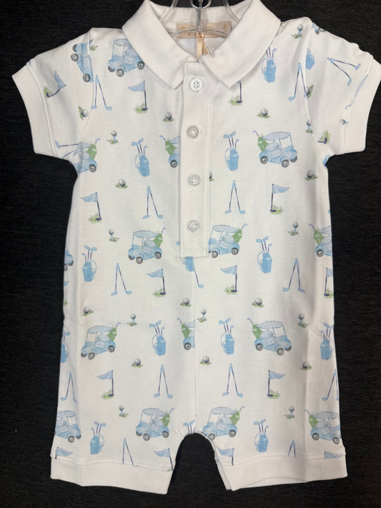 Blue Golf Romper