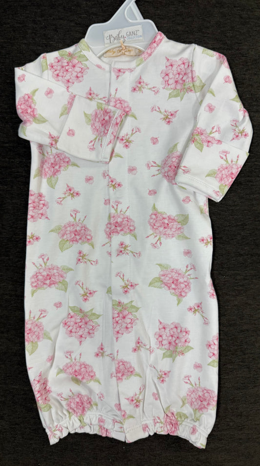Hydrangeas Printed Converter Gown