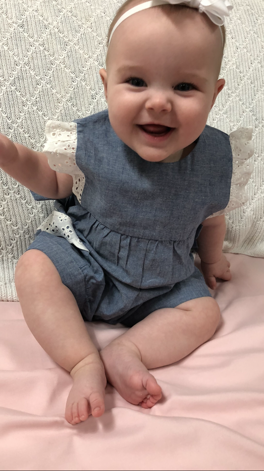 Chambray Romper