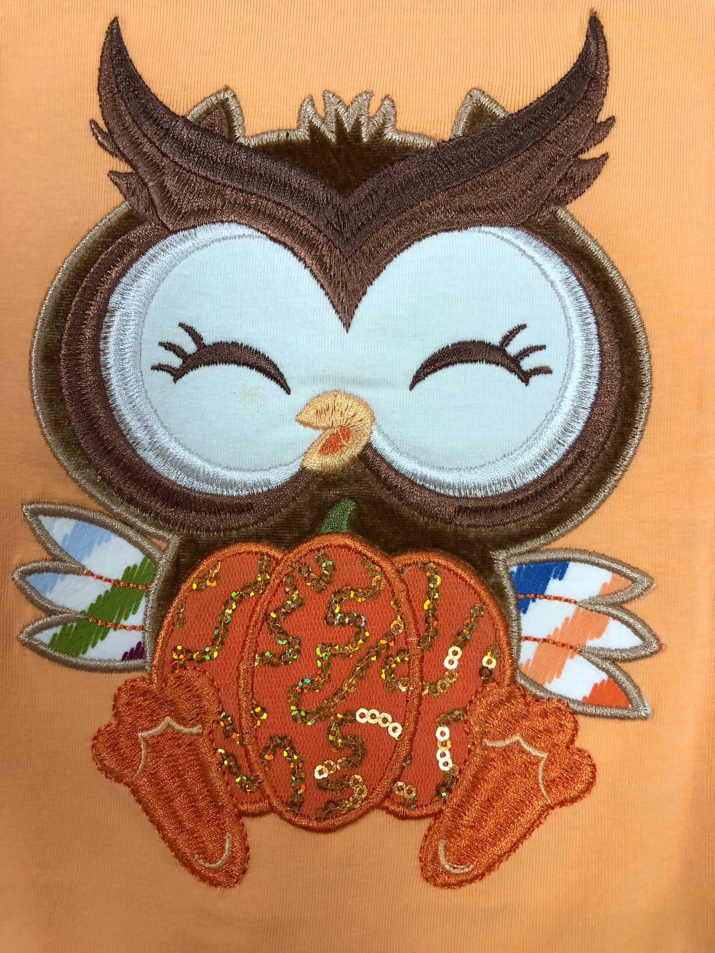Orange Owl Pant Set