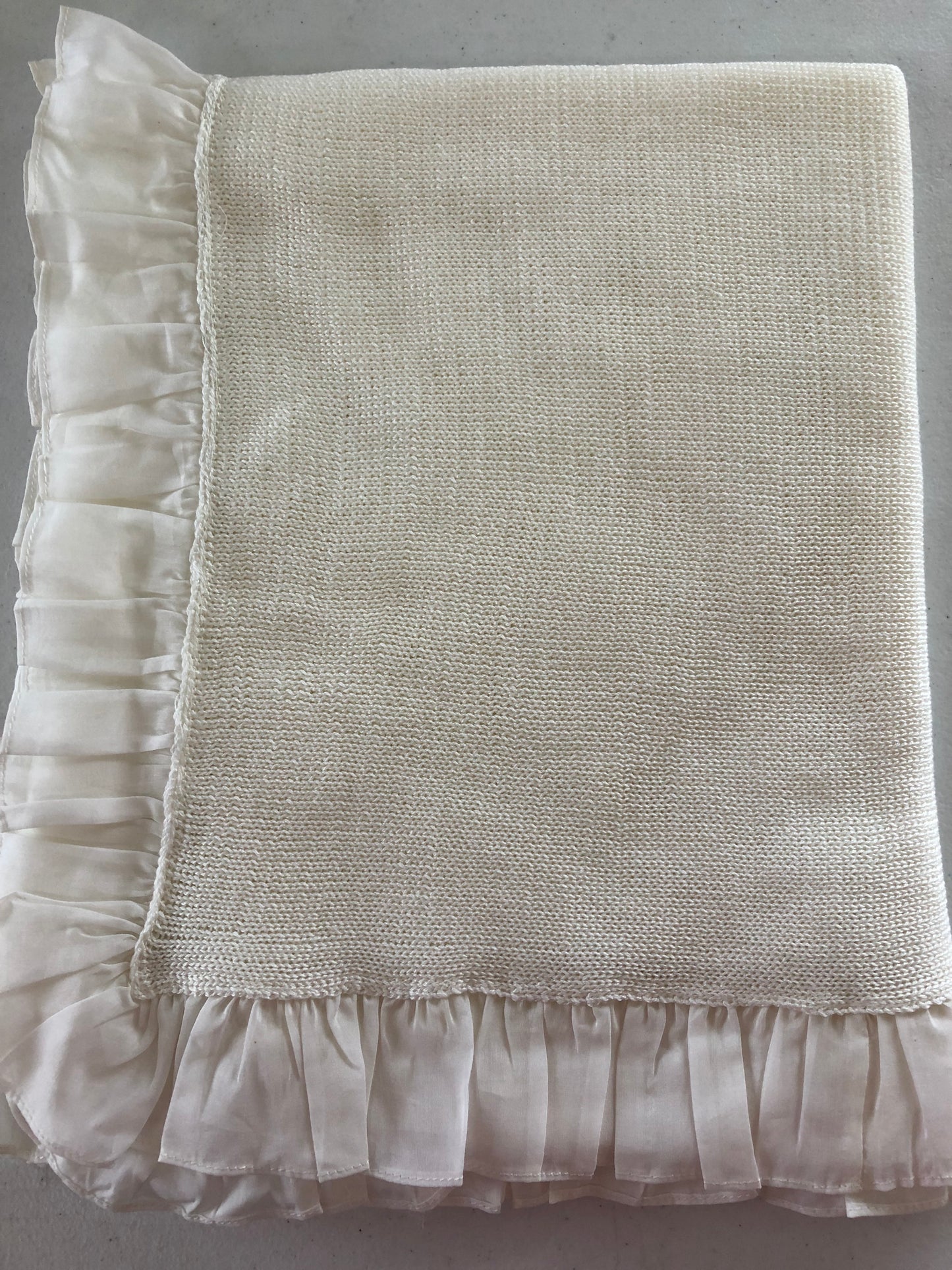 Ivory Knit Blanket