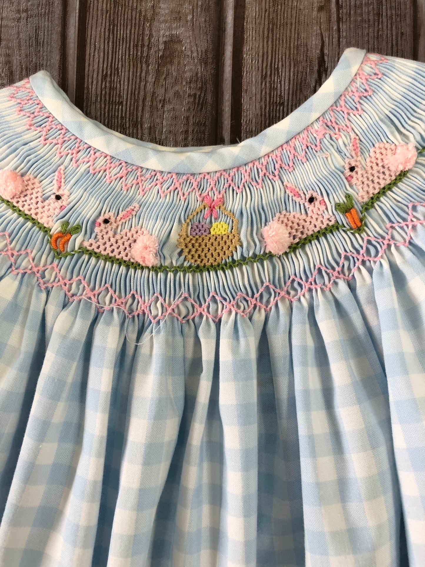 Bunny & Basket Smocked Dress