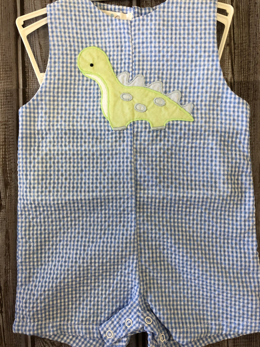 Blue Check Dino Shortall