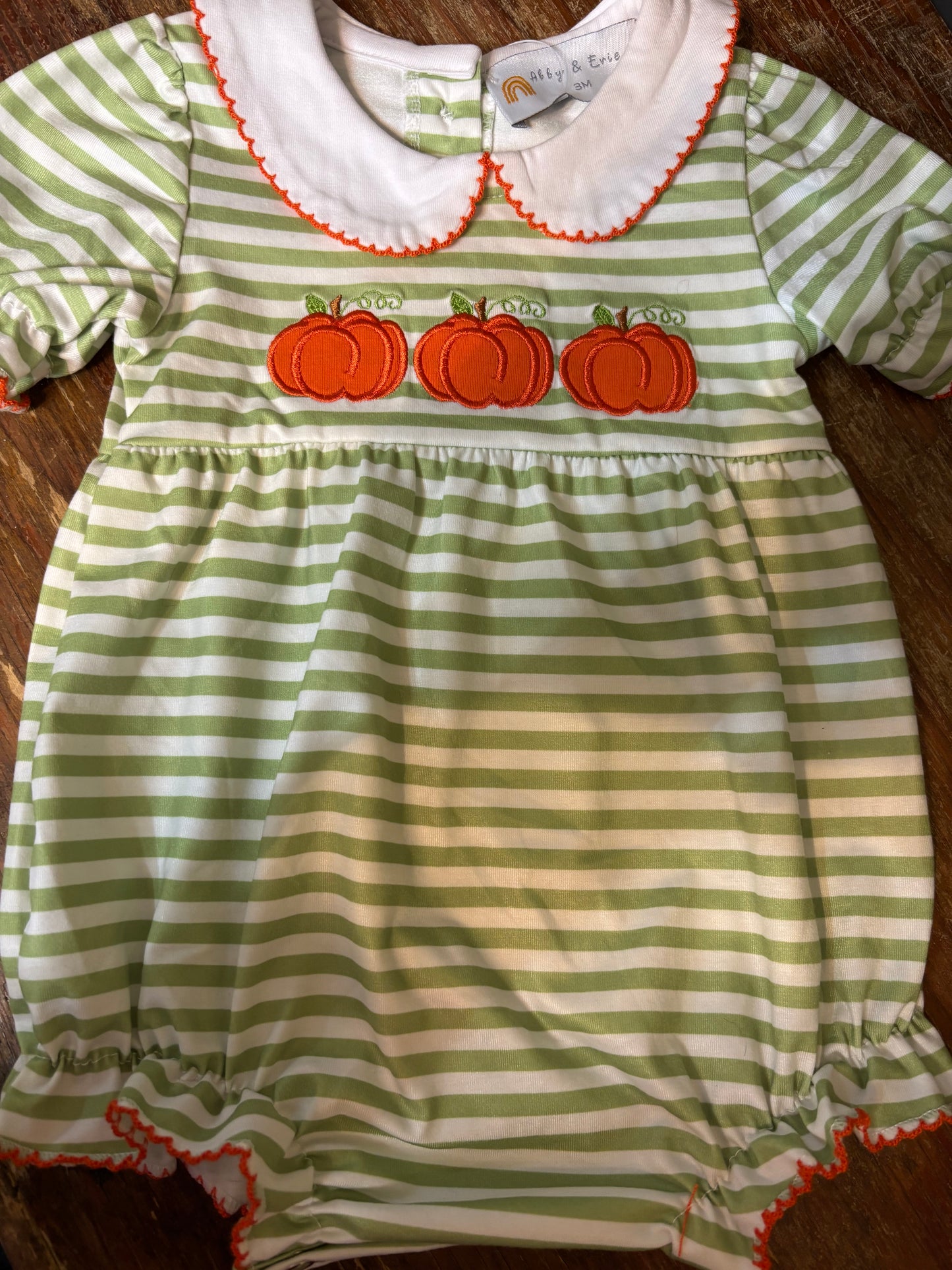 Green Stripe Pumpkin Bubble