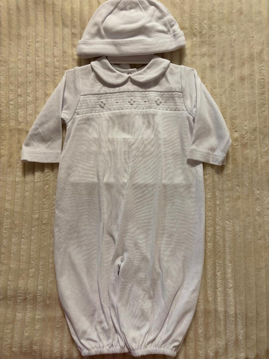 Soft Knit Convertible Gown W/Hat