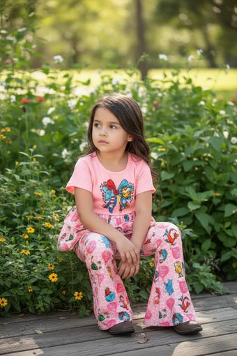 Pink Printed 2 Piece Set