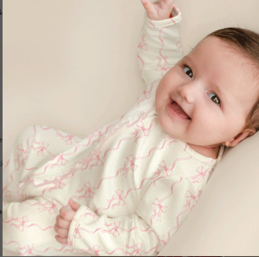 Coquette Bows Printed Converter Gown with Ruffle