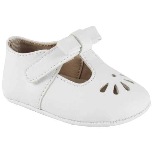 White T-Strap Shoe