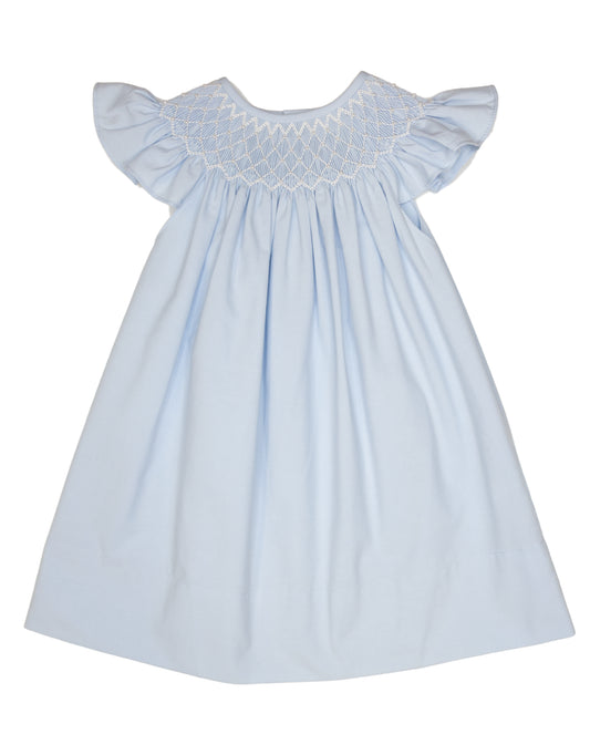 Blue Pearl Smocked Dress