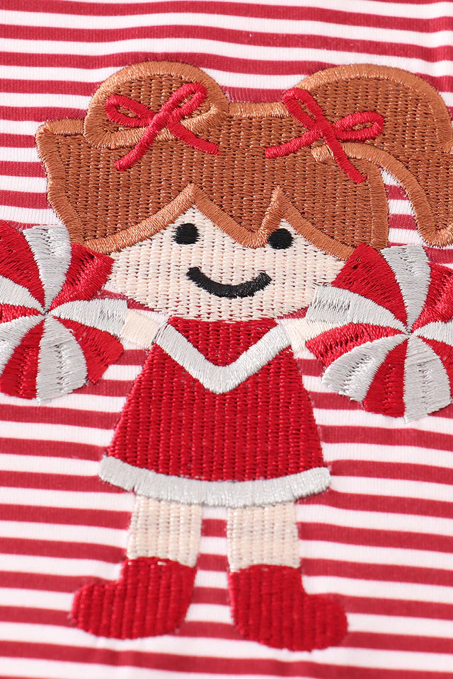 Red Football Cheer Stripe Dress