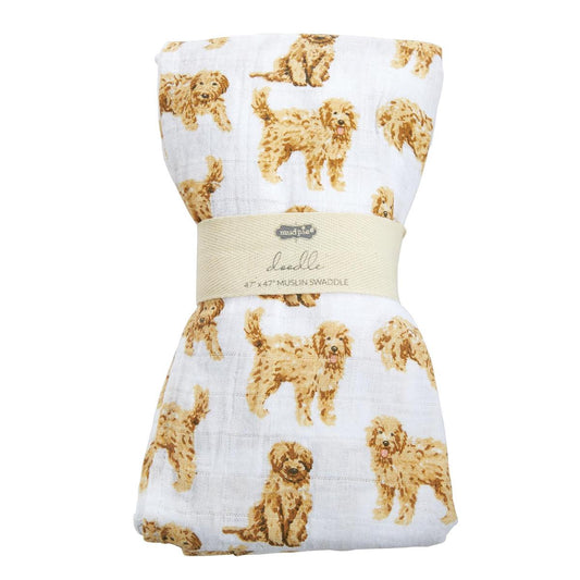 Doodle Muslin Swaddle Blanket