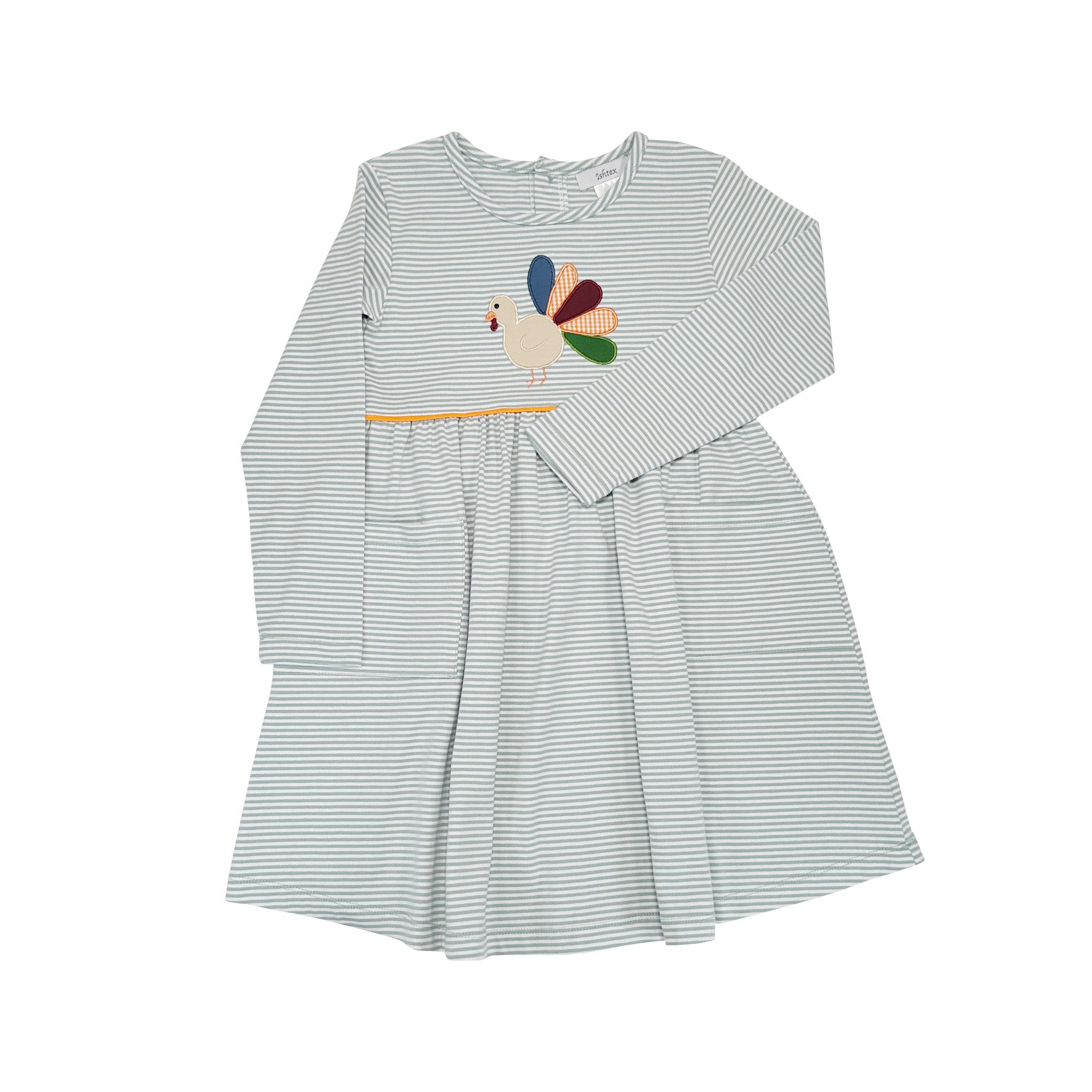 Tulip Clothing Lennon Womens Dress in Sage Stripe