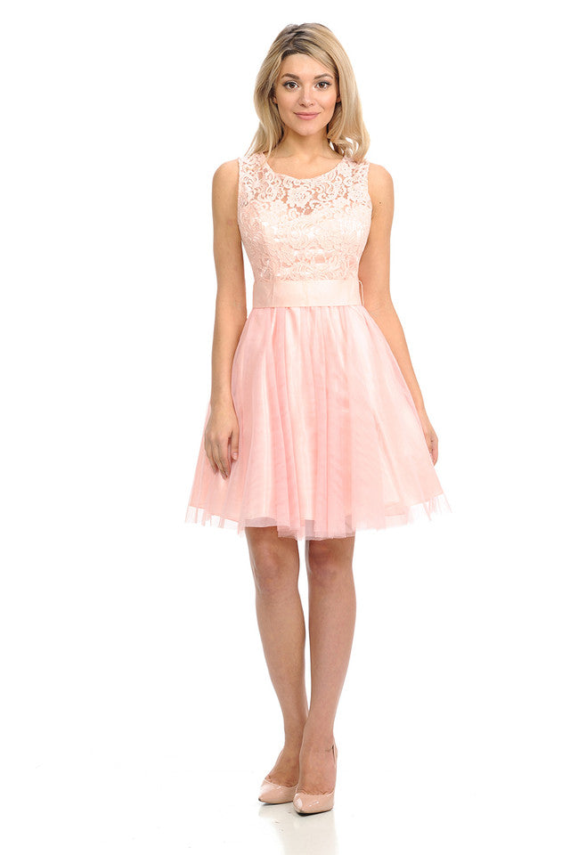 Sweetheart Sheer Lace Tulle Ballerina Short Dress