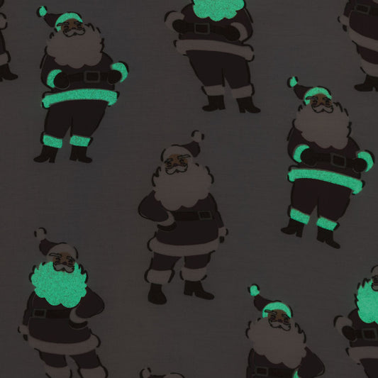 Blue Glow in the Dark Santa PJ