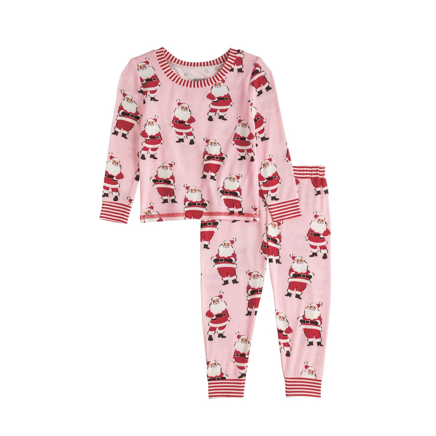 Glow In the Dark Girls Santa PJ
