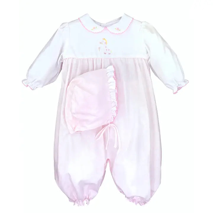 Pink Giraffe Convertible Gown/Romper