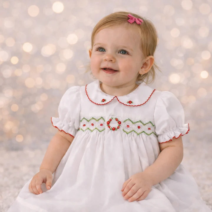 Christmas Smocked Dress