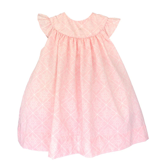 Pink Angel Wing Sleeve Dress