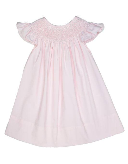 Pink Pearl Smocked Dress