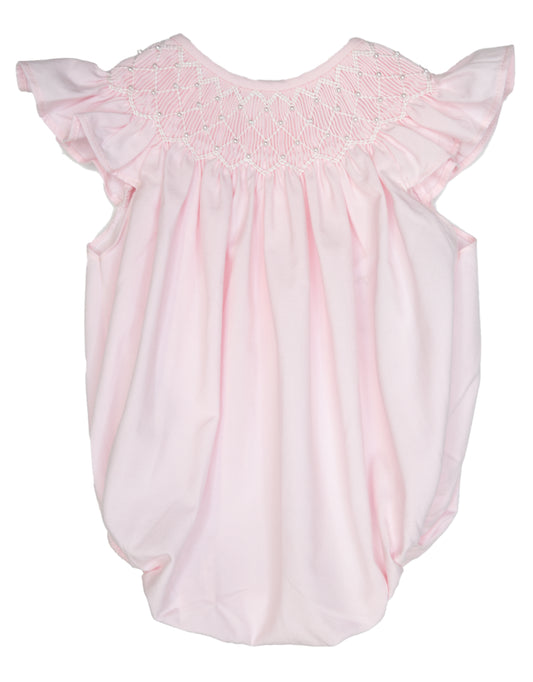 Pink Pearl Smocked Bubble