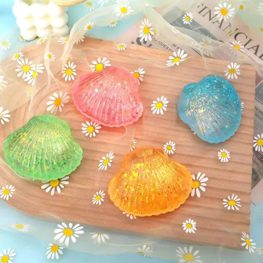 Pink Glitter Shell Slow Rising Toy