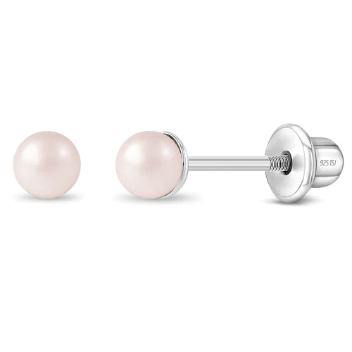 Pink Tone Pearl Earring