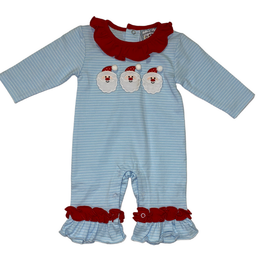 Three Santas Romper