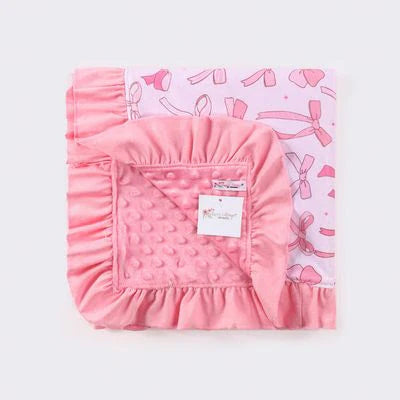 Pink Bow Blanket