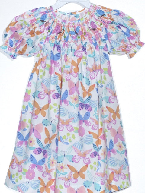 Butterfly Smocked Dress