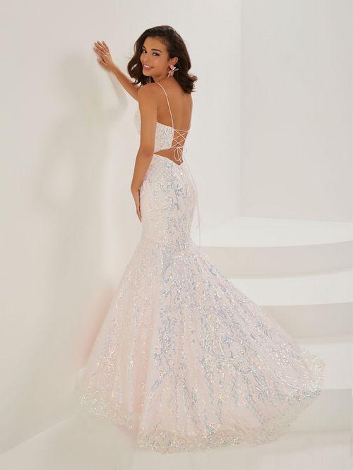 Pink or Navy Mult Prom Dress
