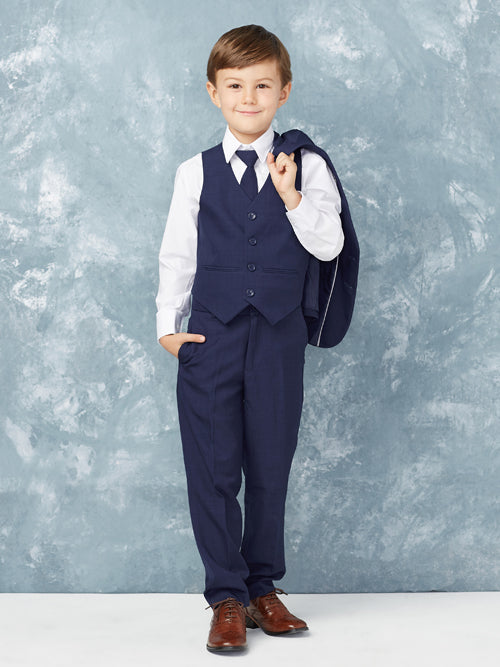 Ink Blue Slim Fit 5 Pc. Suit