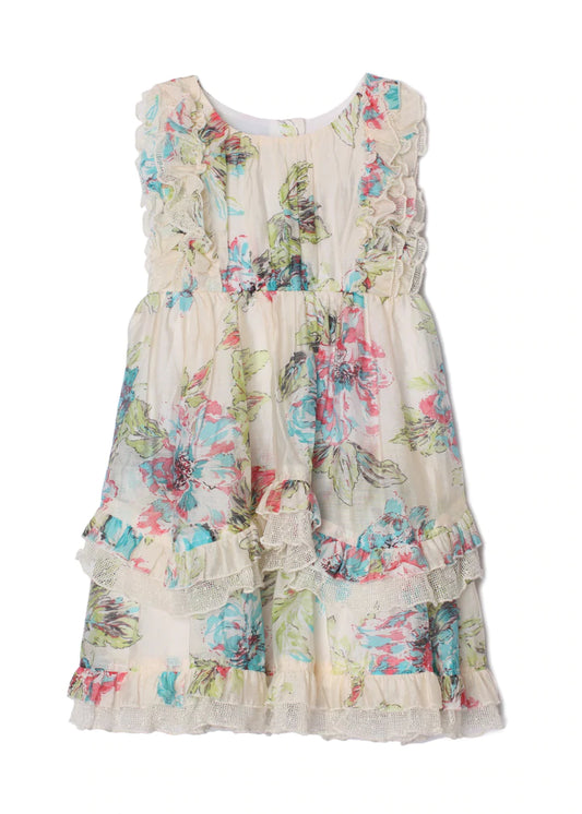 Ivory Floral Dress