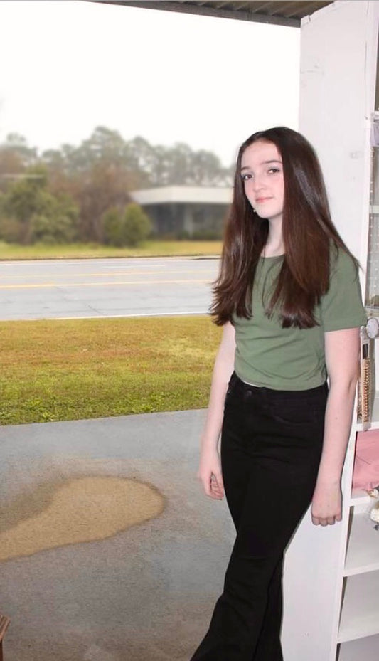 Olive Crop Top