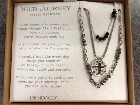 Black Beaded Necklace