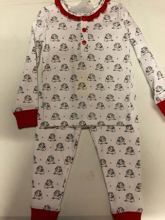 Girl's Bulldog Pajama Set